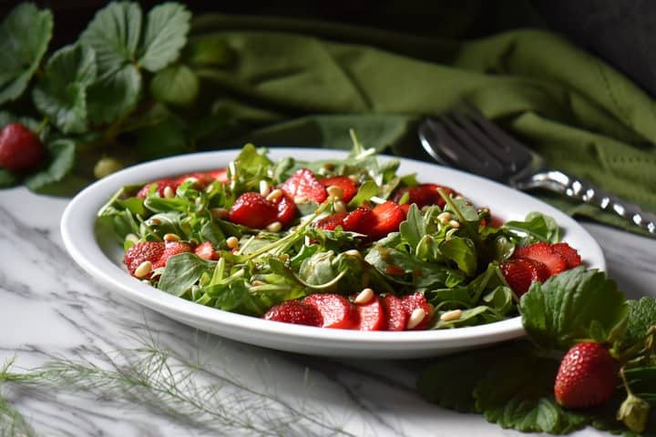 Strawberry Arugula Salad: So Refreshing! - She Loves Biscotti
