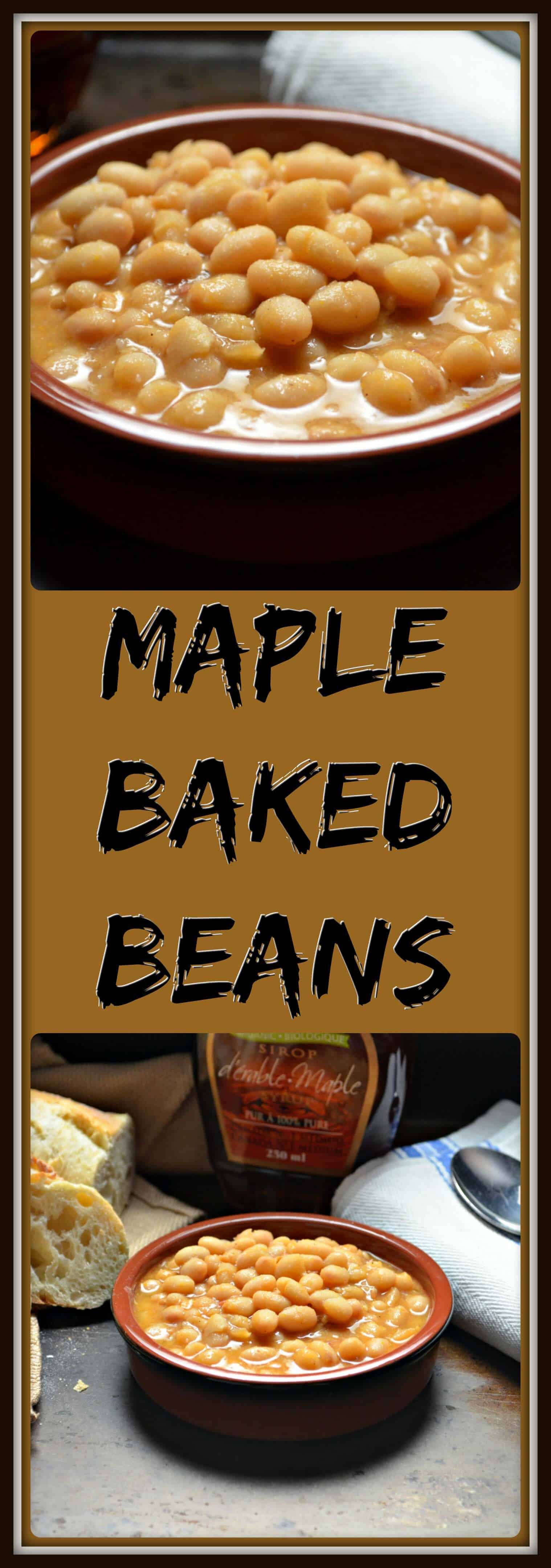 Homemade Quebec Maple Baked Beans #SundaySupper - She loves biscotti