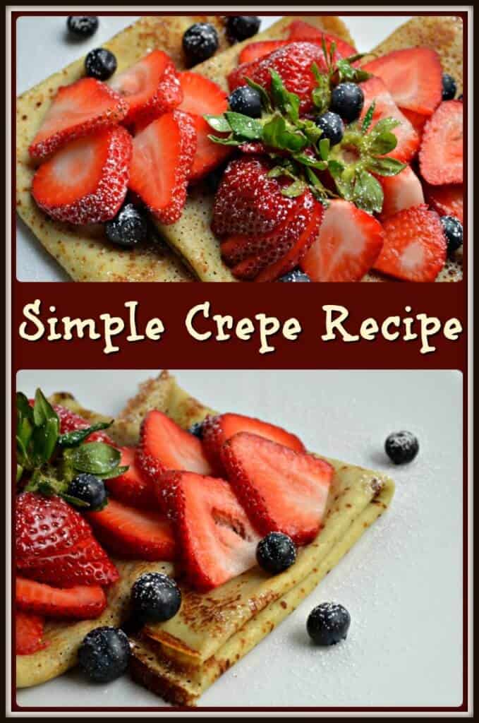 Simple Crepe Recipe - She Loves Biscotti