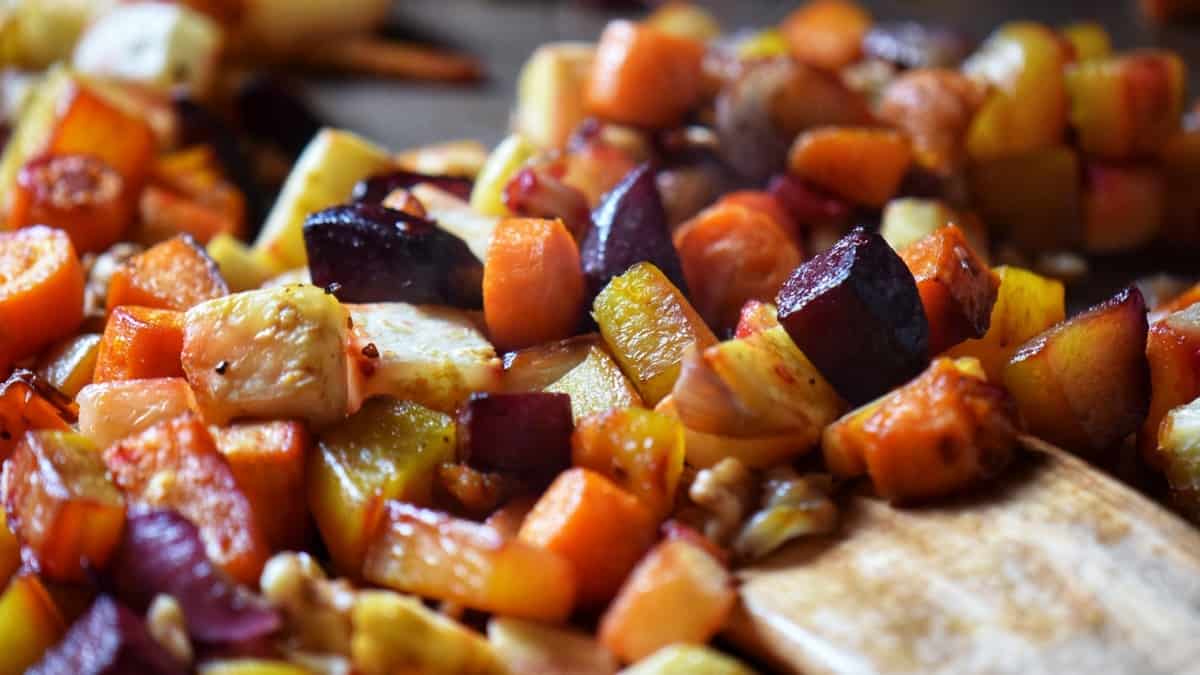 Roasted Root Vegetables: A Vegetable Medley Recipe - She Loves Biscotti