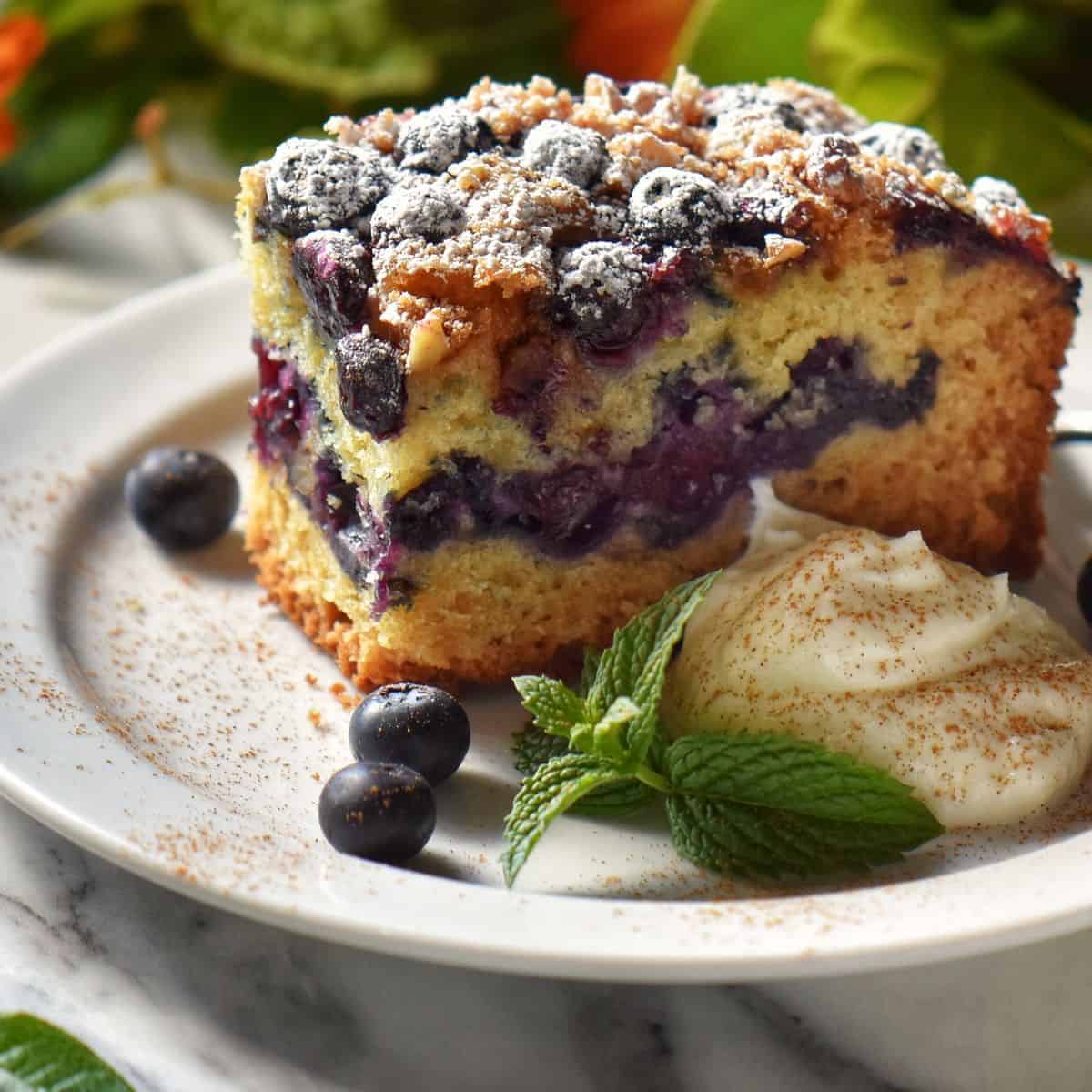 Moist Blueberry Coffee Cake