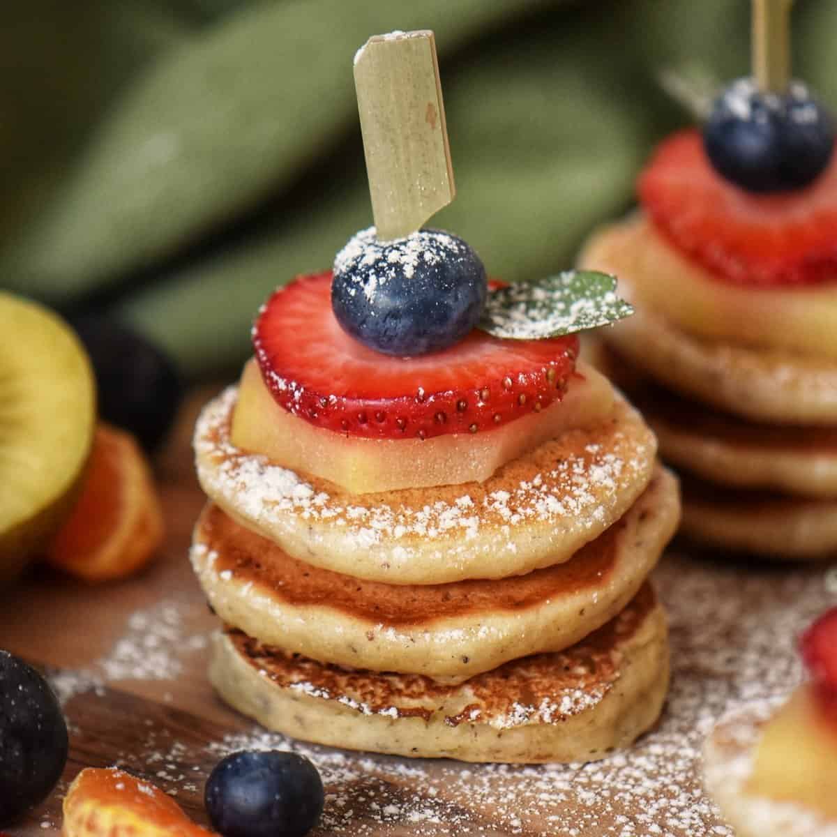 Mini Pancakes: Quick and Easy Vegan Recipe - She Loves Biscotti