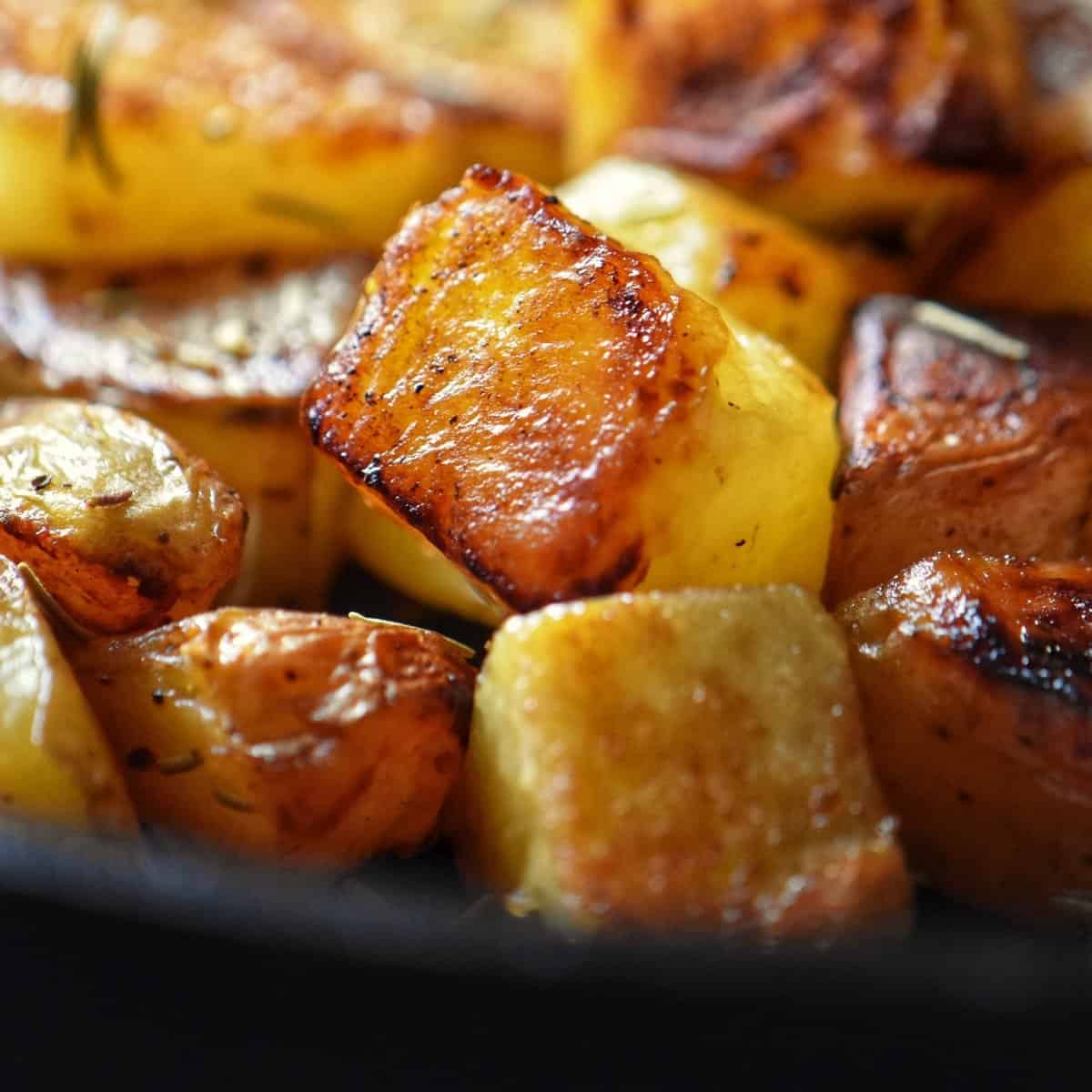 Pan Fried Potatoes {crispy & golden} - Lauren's Latest